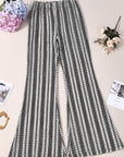 Trendy Color Block Flared Pants for Women