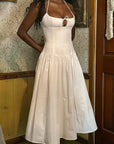 French Style Sexy Hollow Out Long Dress
