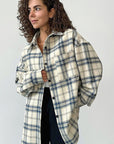 Retro Plaid Stylish Shirt for Women
