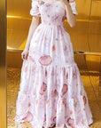 2025 Spring Summer Elegant Floral Dress