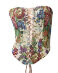 Vintage Style Crop Top with Embroidery