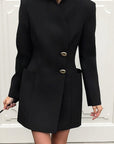 Stylish Black Slim Fit Short Dress for Women