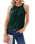 2023 Summer Women's Sequin Halter Top