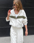 Fashion Color Block Sports Suit for Women