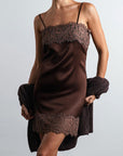 Chic Lace Cami Dress for Stylish Commuting
