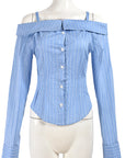 Stylish Long Sleeve Off Shoulder Shirt for Women