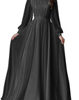 2026 Spring Autumn Lantern Sleeve Wedding Dress