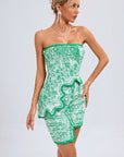 Fashionable Sleeveless Irregular Dress Set