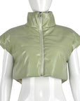 Stylish Autumn Winter Women's Vest with Zipper