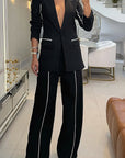 Elegant Women's Blazer and Trousers Set