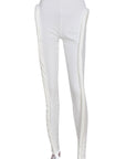 Trendy Solid Color Skinny Pants for Women
