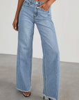 Vintage High Waist Straight Leg Jeans for Women
