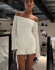New Women's 3D Fabric Strapless Mini Dress