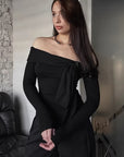 Stylish Off-Shoulder Knit Top for Women