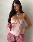 Sexy Ruched Waist Cami Top for Summer