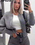 Casual Open Front Cardigan Jacket for Women