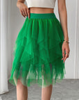 Princess Style Pleated Tulle Skirt