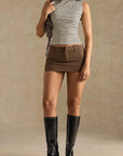 Stylish Striped Slim Fit Sleeveless Top for Women