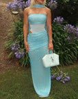 Vintage Strapless Slim Fit Dress