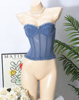 Lace Sexy French Style Sweetheart Top