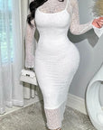 Summer Sexy Lace Long Sleeve Dress