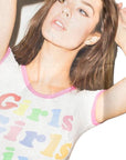 Summer Women's Slim Fit Letter Print T-Shirt