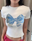 Trendy Summer T-Shirt with High Waist Pants