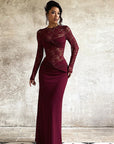 Elegant Long Sleeve Lace Dress