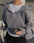 Stylish Warm Hooded Sweatshirt for Women