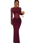Elegant Long Sleeve Lace Dress