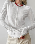 Stylish Round Neck Knit Top for Women