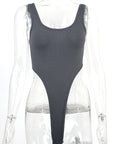 Summer Women's Sexy Slim Fit Cotton U-Neck Bodysuit