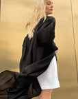 Stylish Black Tencel Shirt for Women
