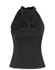 Spring Fashionable Women's Satin Backless Top