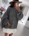 Casual Loose Knit Cardigan for Women