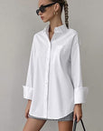 Casual Oversized Boyfriend Style White Shirt