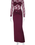 Elegant Long Sleeve Lace Dress