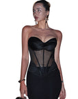 Chic Strapless Top with Bust Pads