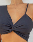 Stylish Women's Short Sleeve One-Shoulder Top
