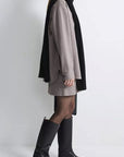 Elegant Two-Piece Set with Cardigan and Skirt