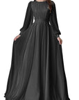 2026 Spring Autumn Lantern Sleeve Wedding Dress