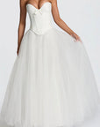 Summer Women's Strapless A-Line Dress
