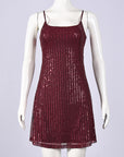 Stylish Sequin Backless Bodycon Dress