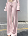 Y2K Style Spring Women's V-Neck Long Sleeve Set