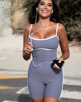 Stylish Color Block Sleeveless Jumpsuit