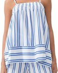 Summer Sleeveless Striped Sweet Style Set