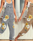Classic Sleeveless Printed Jumpsuit for All Seasons