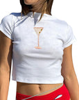 Trendy Summer T-Shirt with High Waist Pants