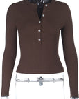 Fashionable Solid Color Button Cardigan for Women