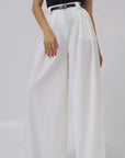 Simple Design Wide Leg Pants for Women